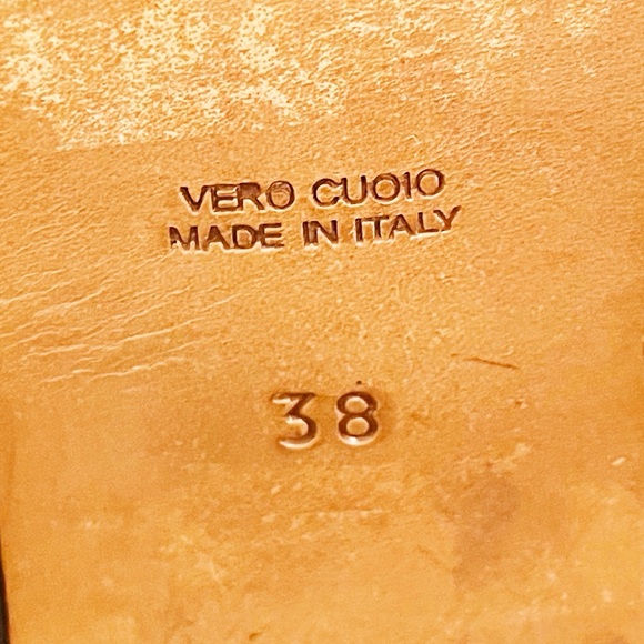 Maison Martin Margiela MM6 x Opening Ceremony Brown Leather Ankle Boots Size 38 - Picture 9 of 10